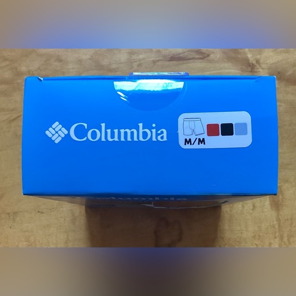 COLUMBIA Men’s High Performance Stretch Boxer Briefs Tag Free Size Medium NEW - Picture 2 of 5